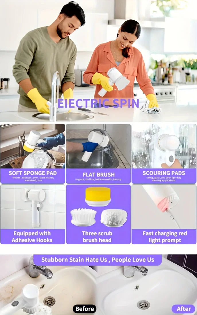 POWERSPIN ELECTRIC SCRUBBER