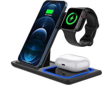 3-in-1 FAST WIRELESS CHARGING STAND