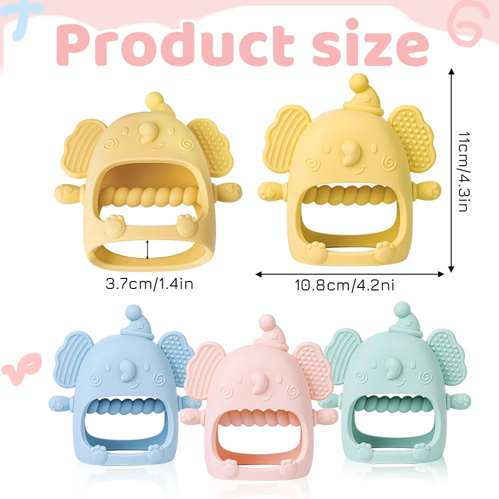 SILICONE ELEPHANT TEETHER