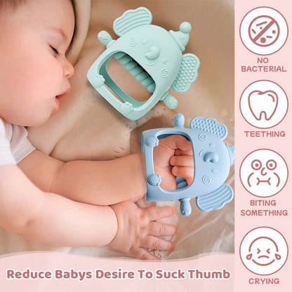 SILICONE ELEPHANT TEETHER