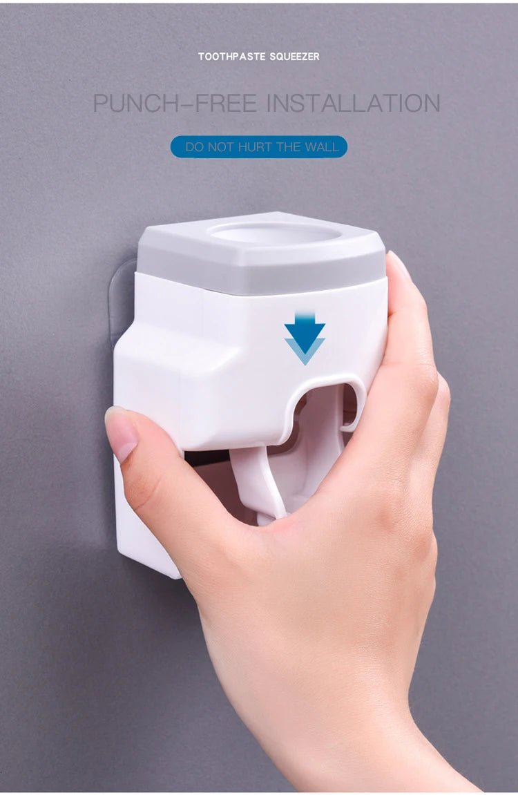 AUTOMATIC TOOTHPASTE DISPENSER & HOLDER