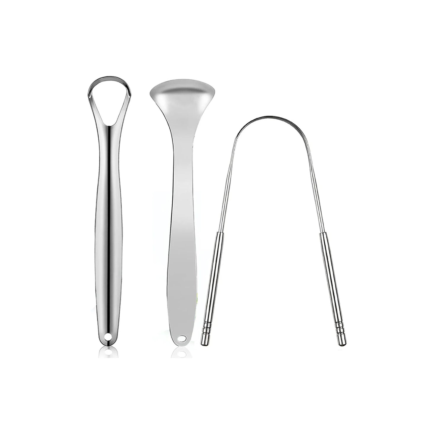 STAINLESS STEEL TONGUE SCRAPER