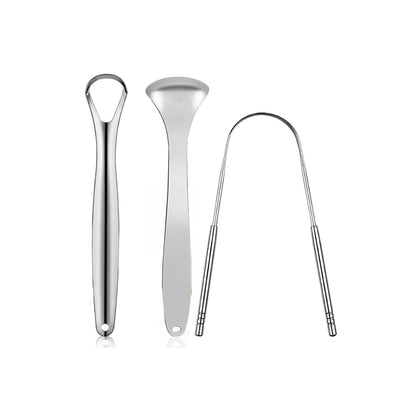 STAINLESS STEEL TONGUE SCRAPER