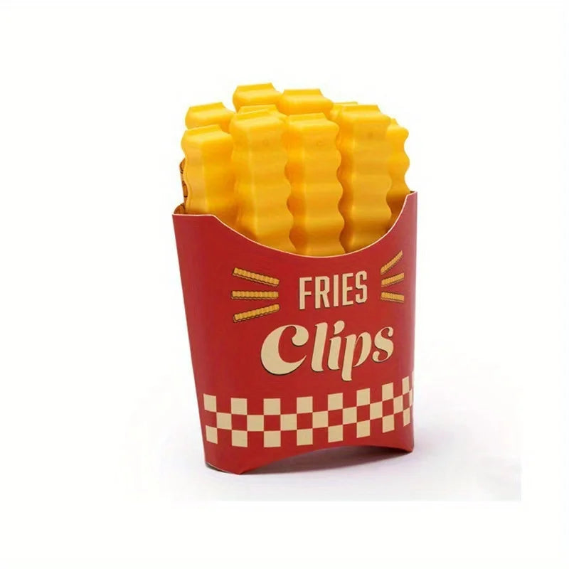 French Fry Food Bag Sealing Clips – 12 Pack
