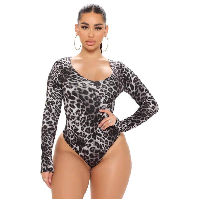 LEOPARD PRINT BODYSUIT