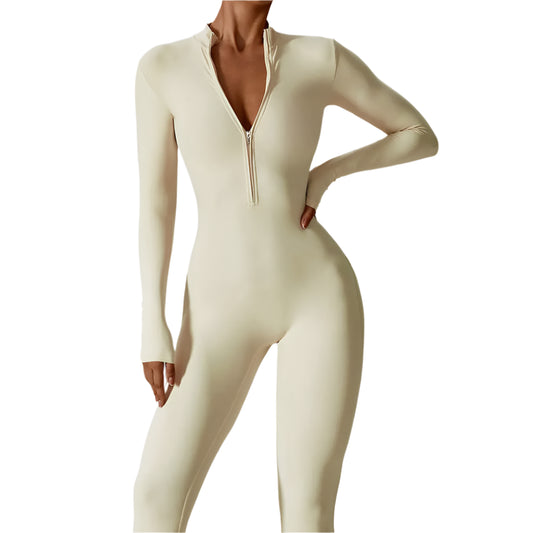 WOMEN ZIPPER JUMPSUIT