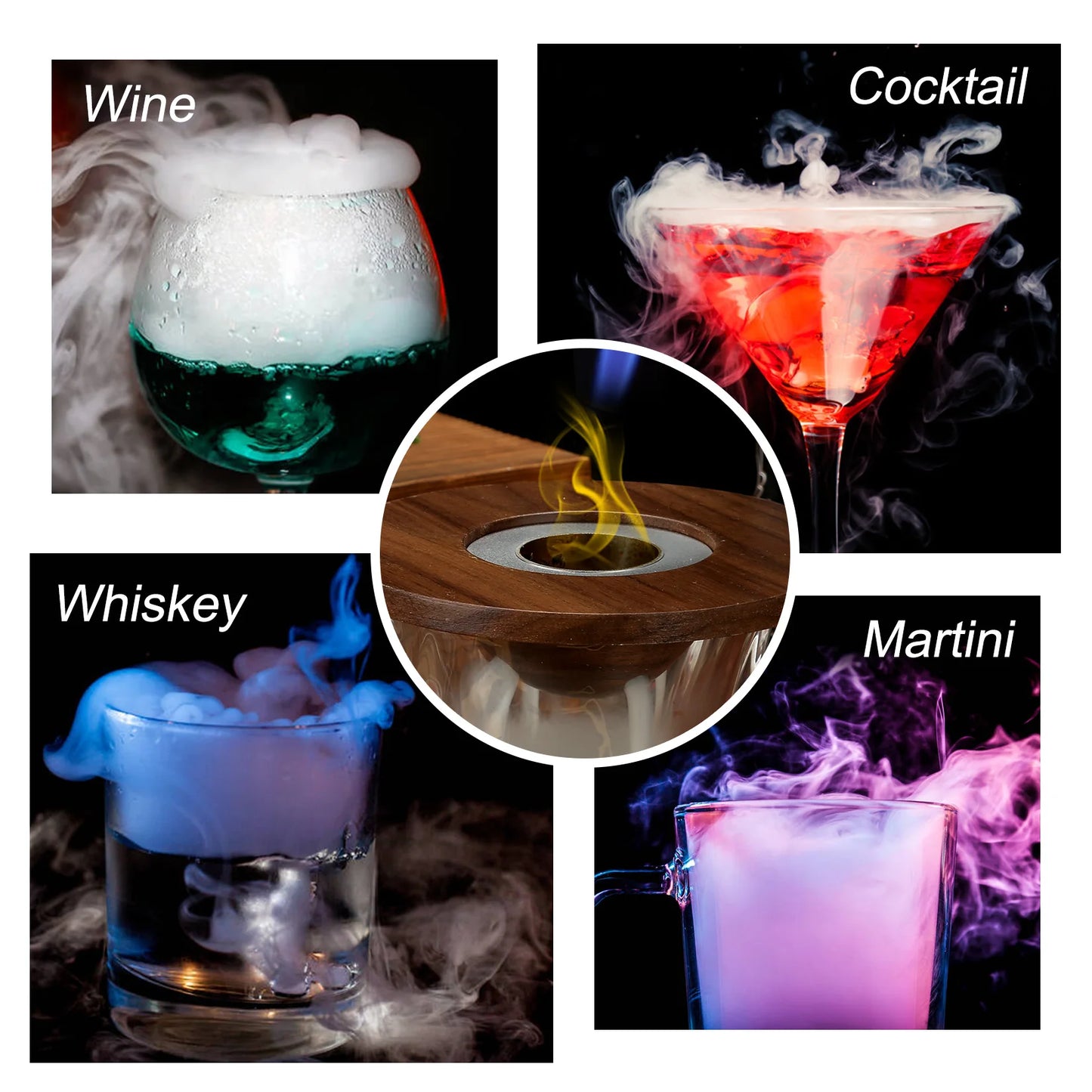 GLASS TOP COCKTAIL SMOKER