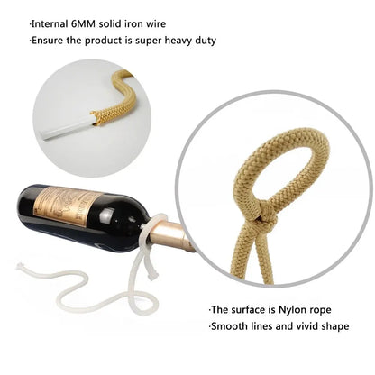 ROPE WINE BOTTLE HOLDER