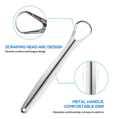 STAINLESS STEEL TONGUE SCRAPER