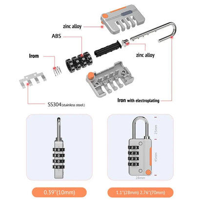 4-DIGIT COMBINATION LOCK