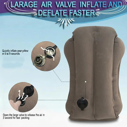 Inflatable Travel Neck Support Pillow