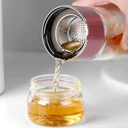 GLASS TEA WATER BOTTLE