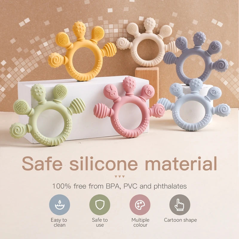 SILICONE TEETHER RING