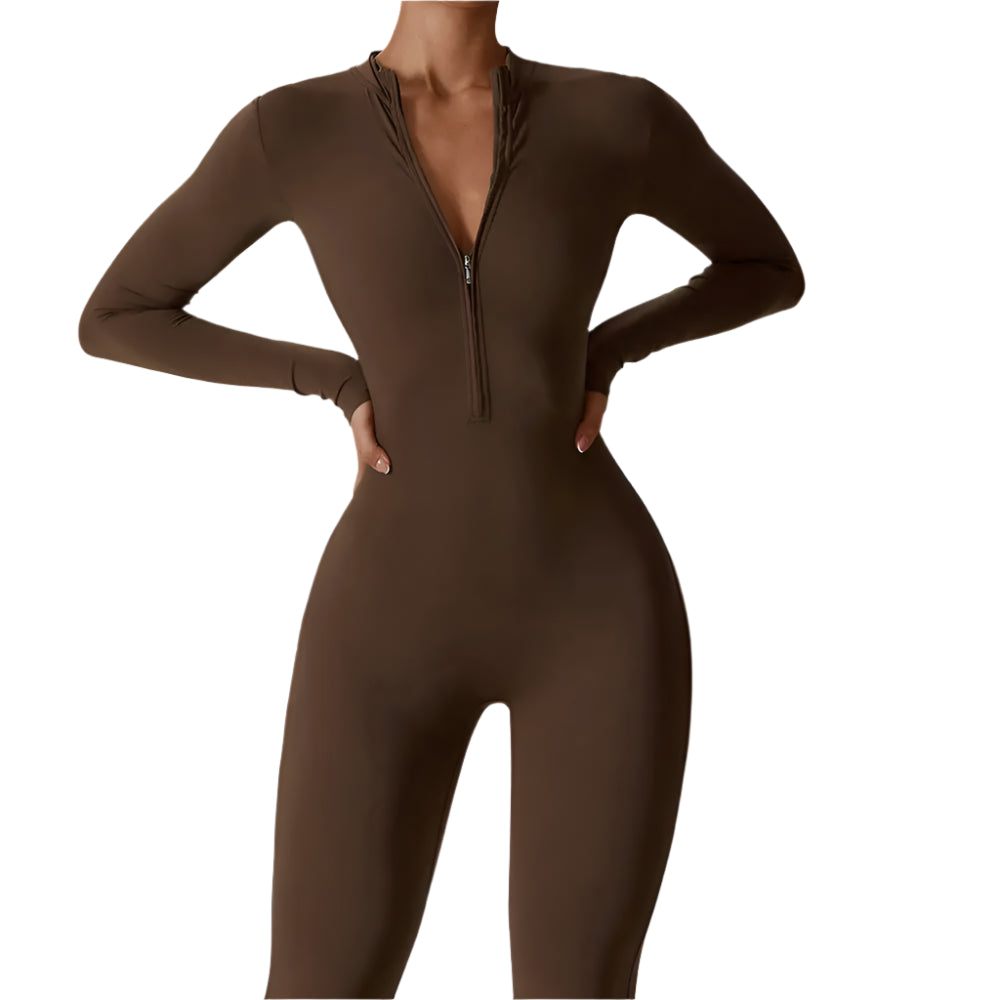 WOMEN ZIPPER JUMPSUIT