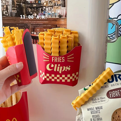 French Fry Food Bag Sealing Clips – 12 Pack