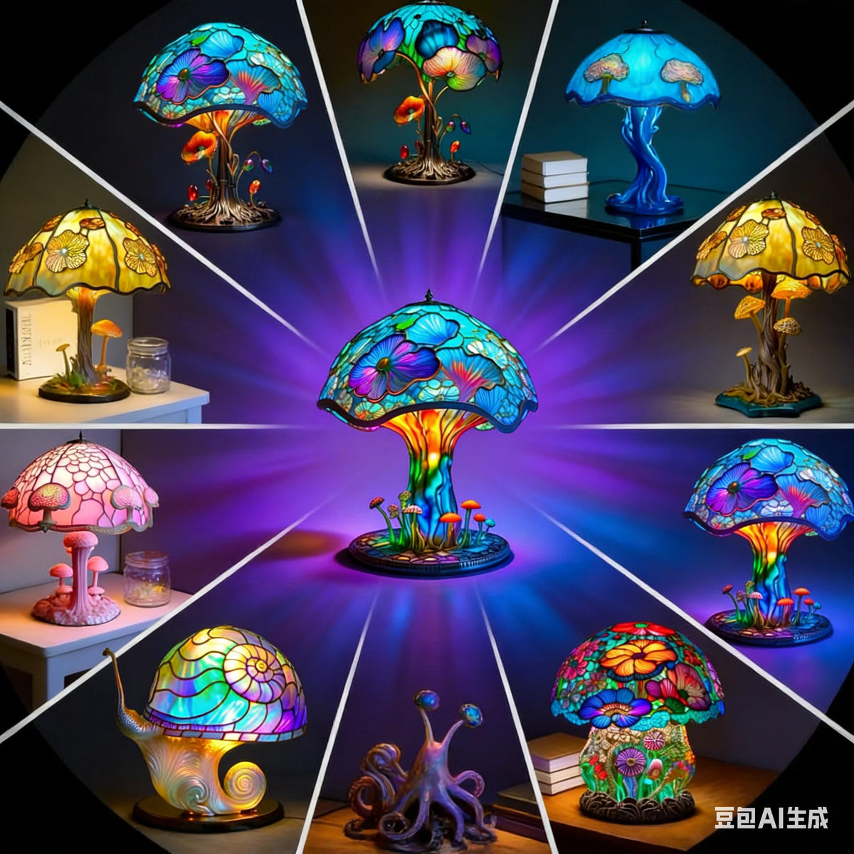 Flower Mushroom LED Night Light