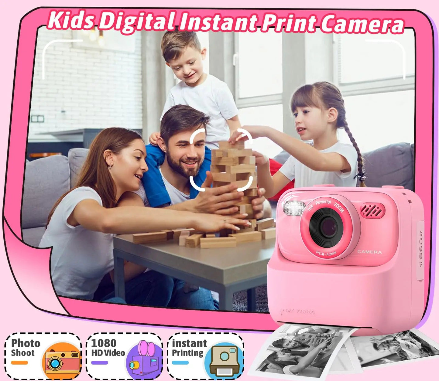 INSTANT PRINT KIDS CAMERA