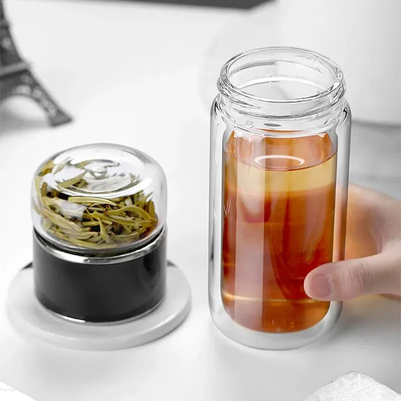 GLASS TEA WATER BOTTLE