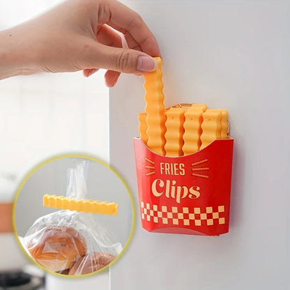 French Fry Food Bag Sealing Clips – 12 Pack