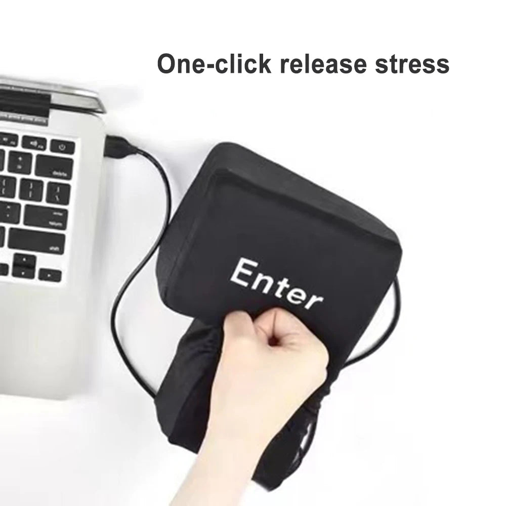 ENTER KEY BUTTON PILLOW