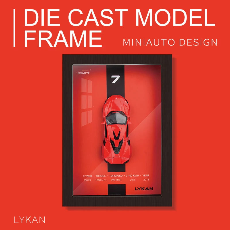 3D RACING CAR MODEL PHOTO FRAME