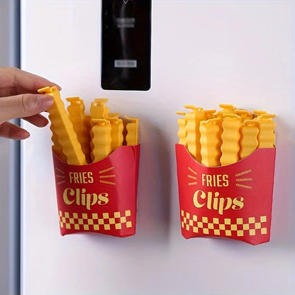 French Fry Food Bag Sealing Clips – 12 Pack