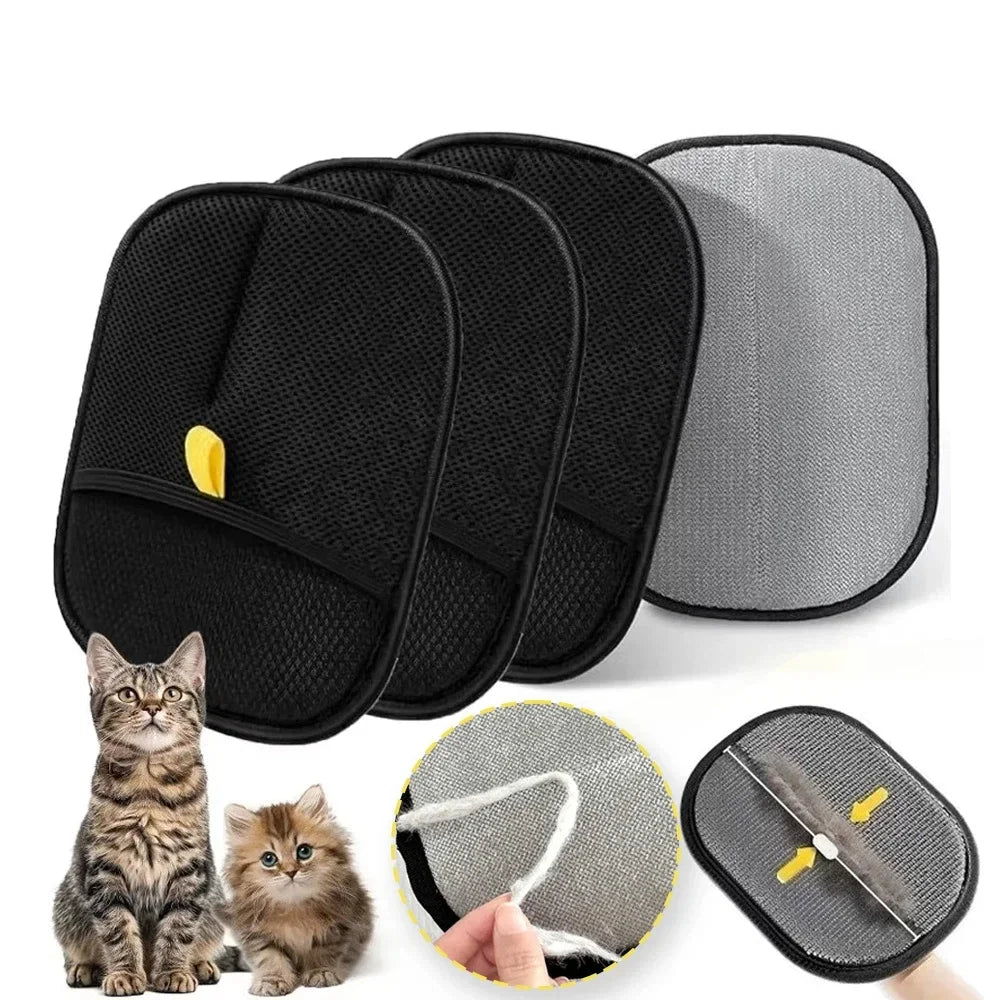Double-Sided Cat Grooming Gloves – 2 Pack