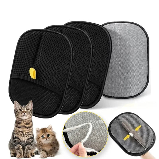 Double-Sided Cat Grooming Gloves – 2 Pack
