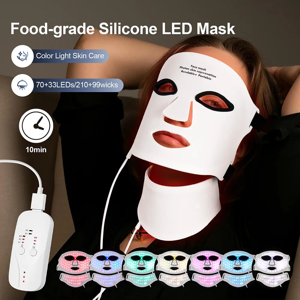 7-Color LED Face & Neck Mask