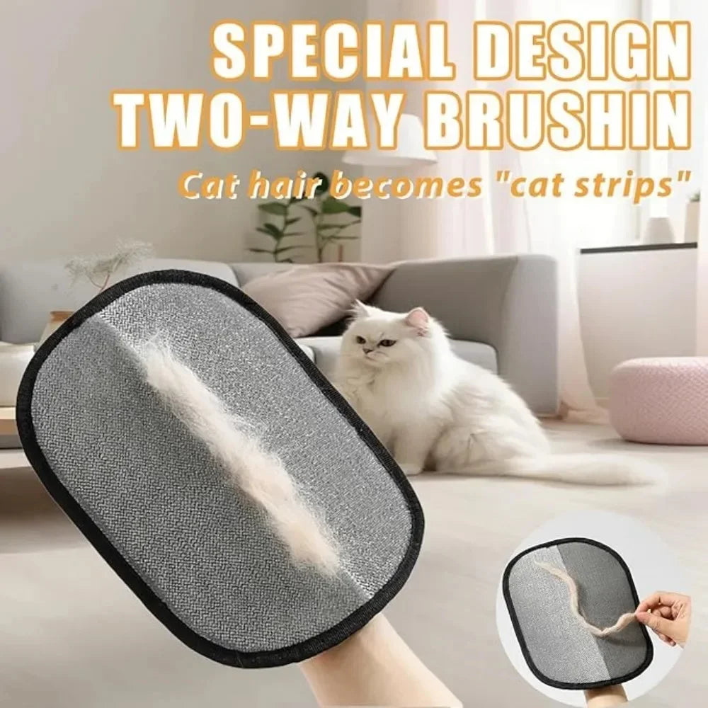 Double-Sided Cat Grooming Gloves – 2 Pack