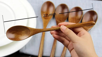 WOODEN SPOON & FORK SET (ECO-FRIENDLY)