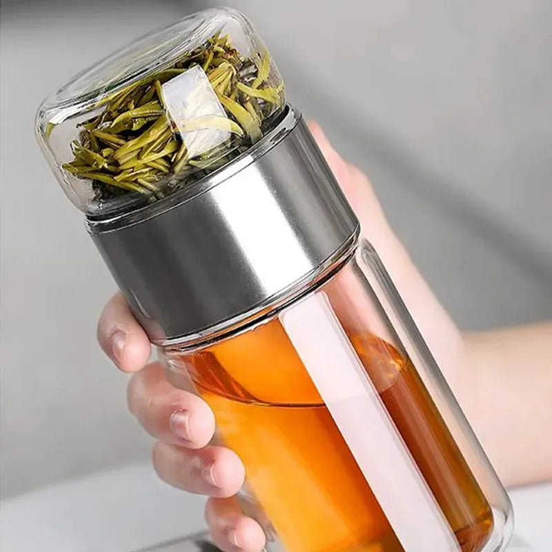 GLASS TEA WATER BOTTLE