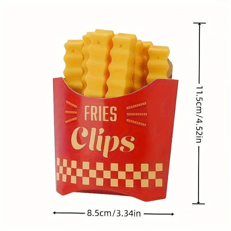 French Fry Food Bag Sealing Clips – 12 Pack