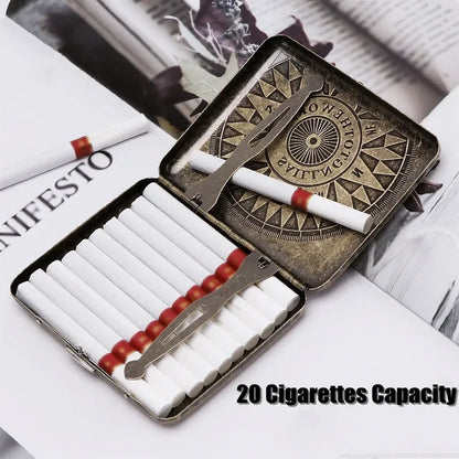 VINTAGE METAL CIGARETTE CASE