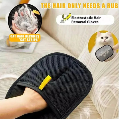 Double-Sided Cat Grooming Gloves – 2 Pack
